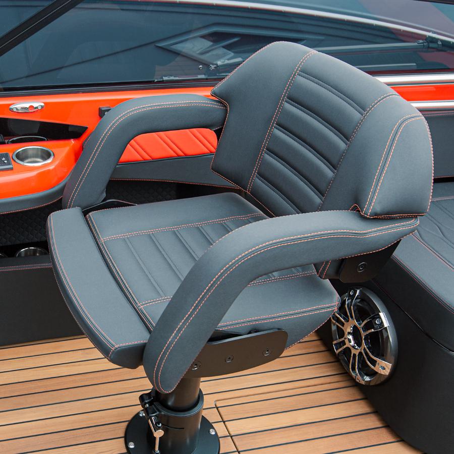 Poltrona pilota besenzoni con cucitura cannellato