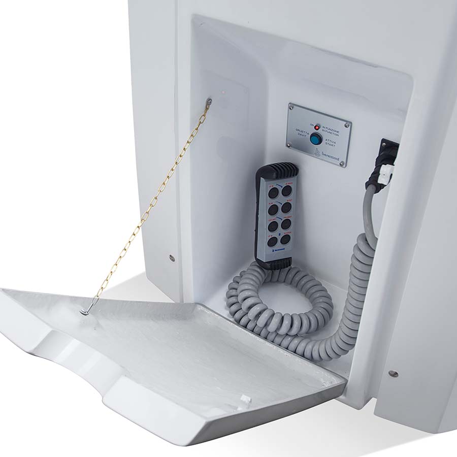 Dettaglio dei comandi della gru G 350