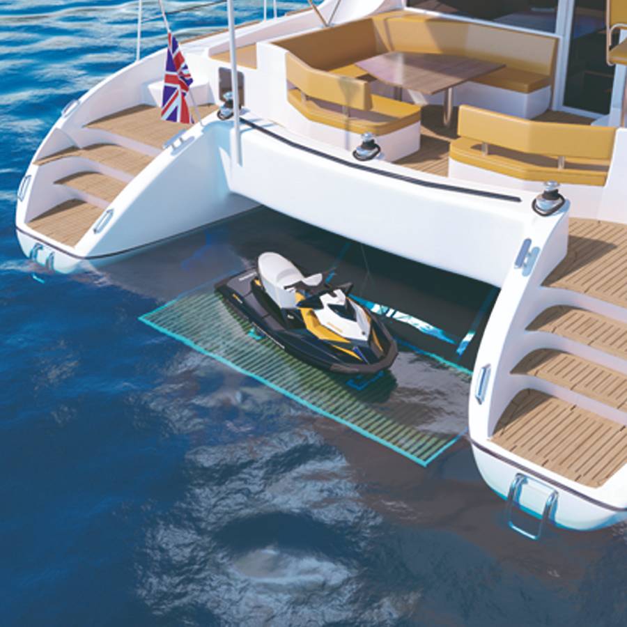 besenzoni tlc tender launch per catamarani