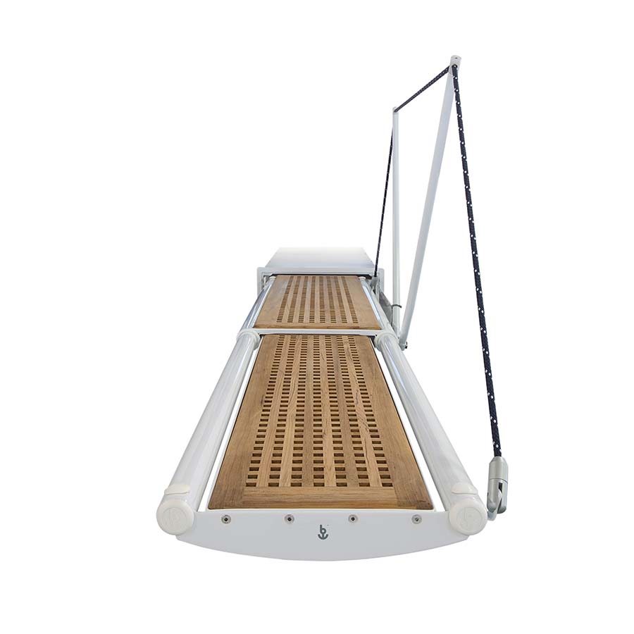 Besenzoni passerella idraulica rientrante PI 374 Onda vista frontale