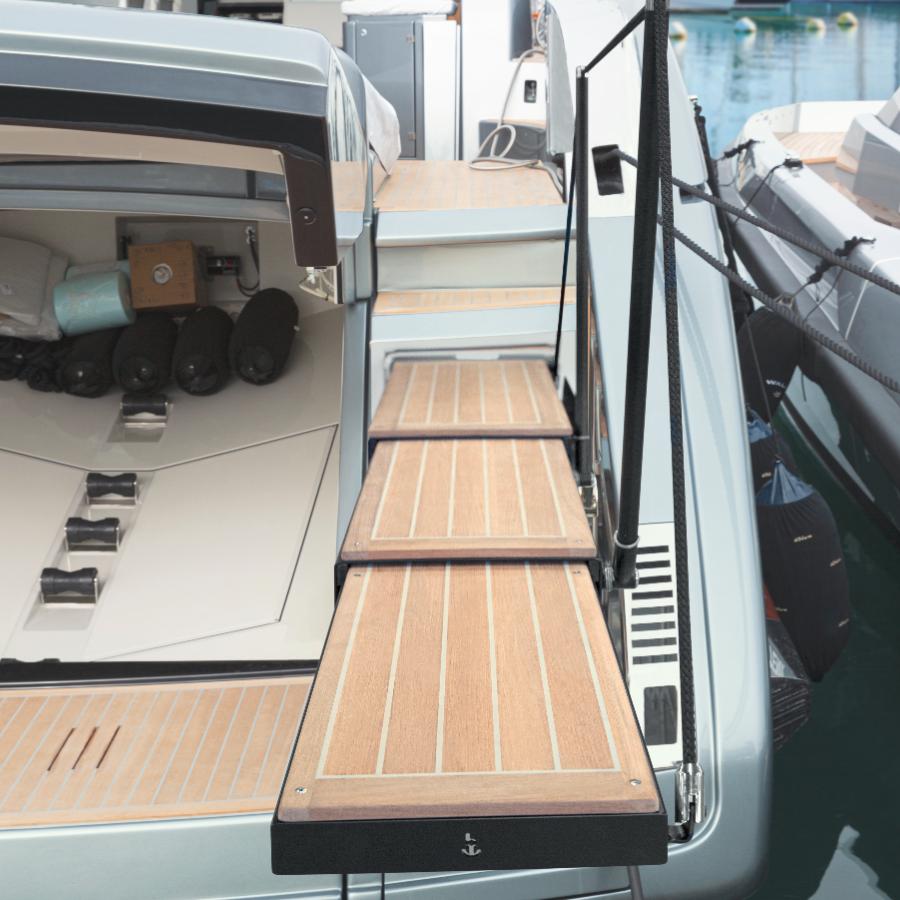  Besenzoni passerella automatica PI 696 vista frontale verniciata nera