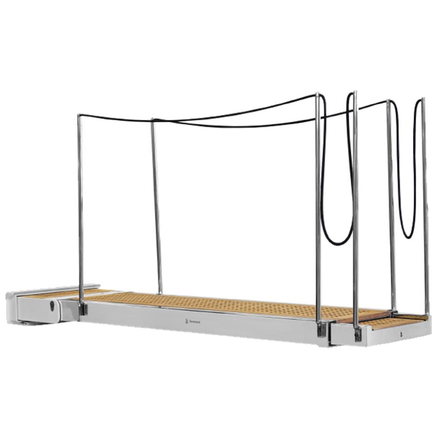 Passerella idraulica rientrante con candelieri manuali con corda per yacht