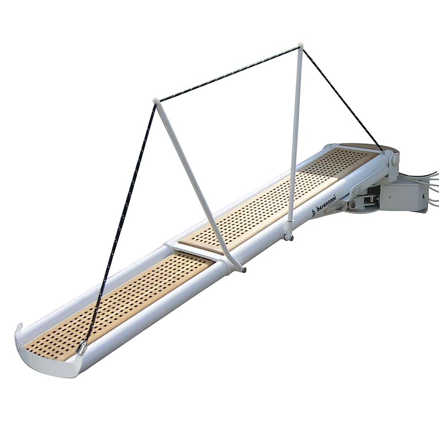 Besenzoni PI 465 big SMART Passerella telescopica idraulica esterna girevole telescopica per barche a vela e yacht, usata come gru