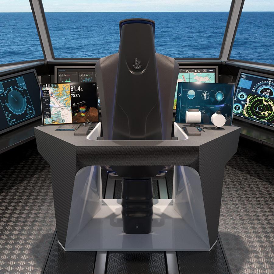 Poltrona pilota P 400 matrix con postazione controllo