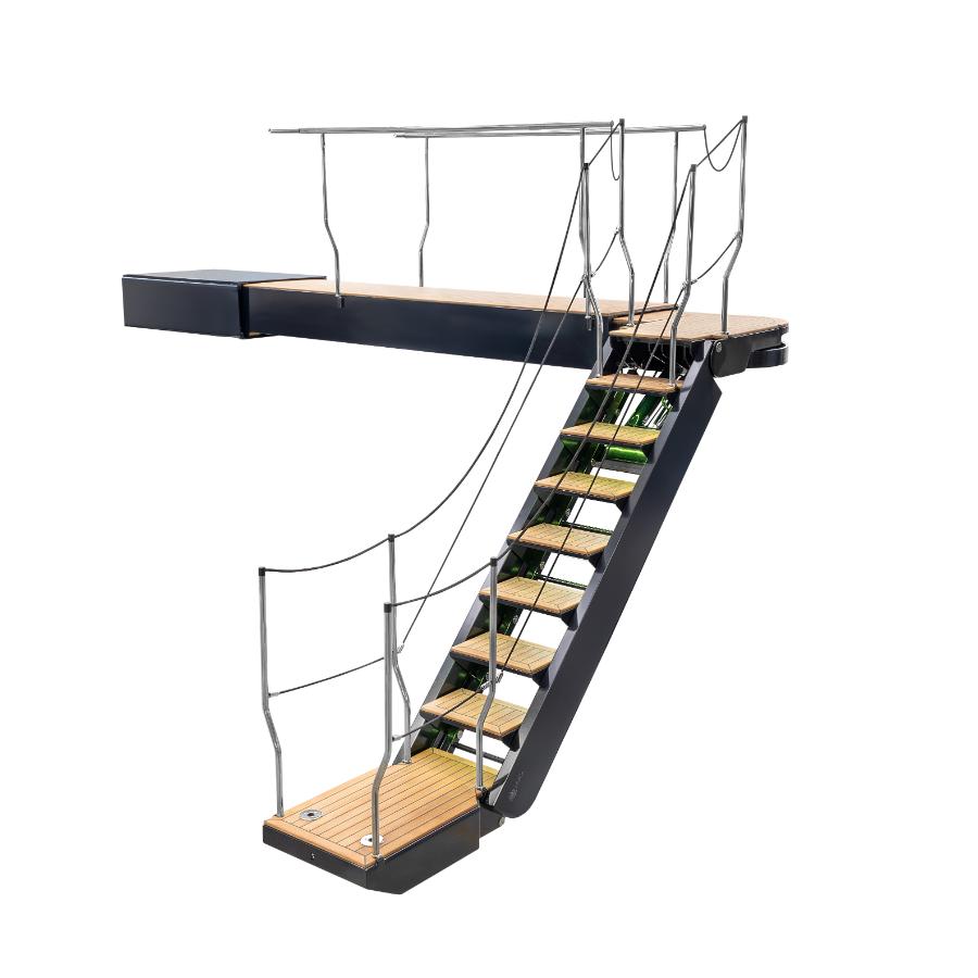 Scala passerella SP 490 rientrante girevole