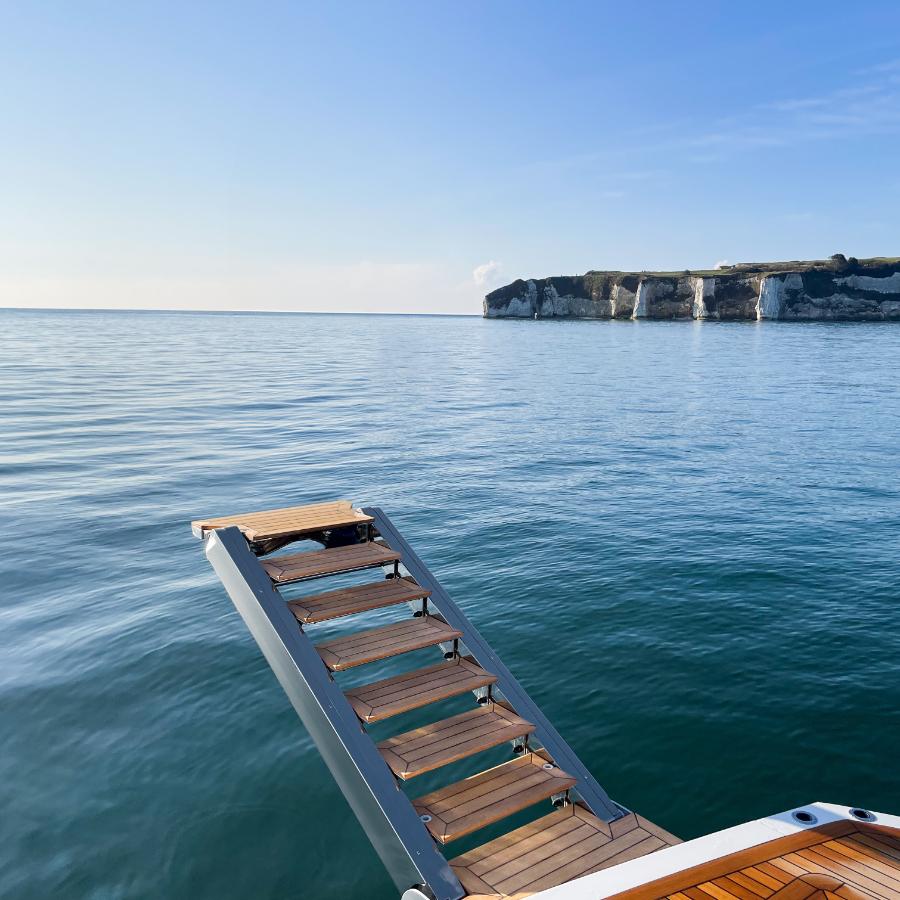 scala passerella sp 602 su imbarcazione da diporto