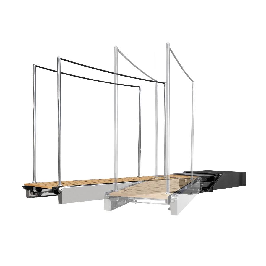 Illustrazione del movimento rotatorio laterale della scaletta-passerella SP 600 G