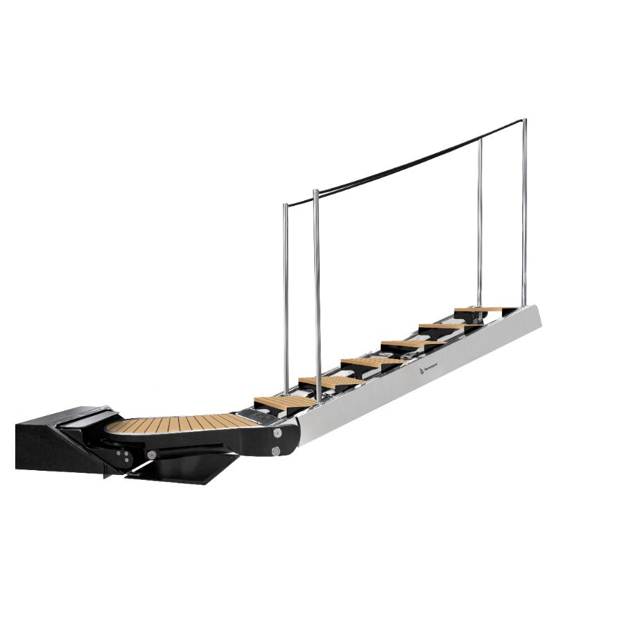 Vista laterale della scala-passerella SP 600 G in modalità scala