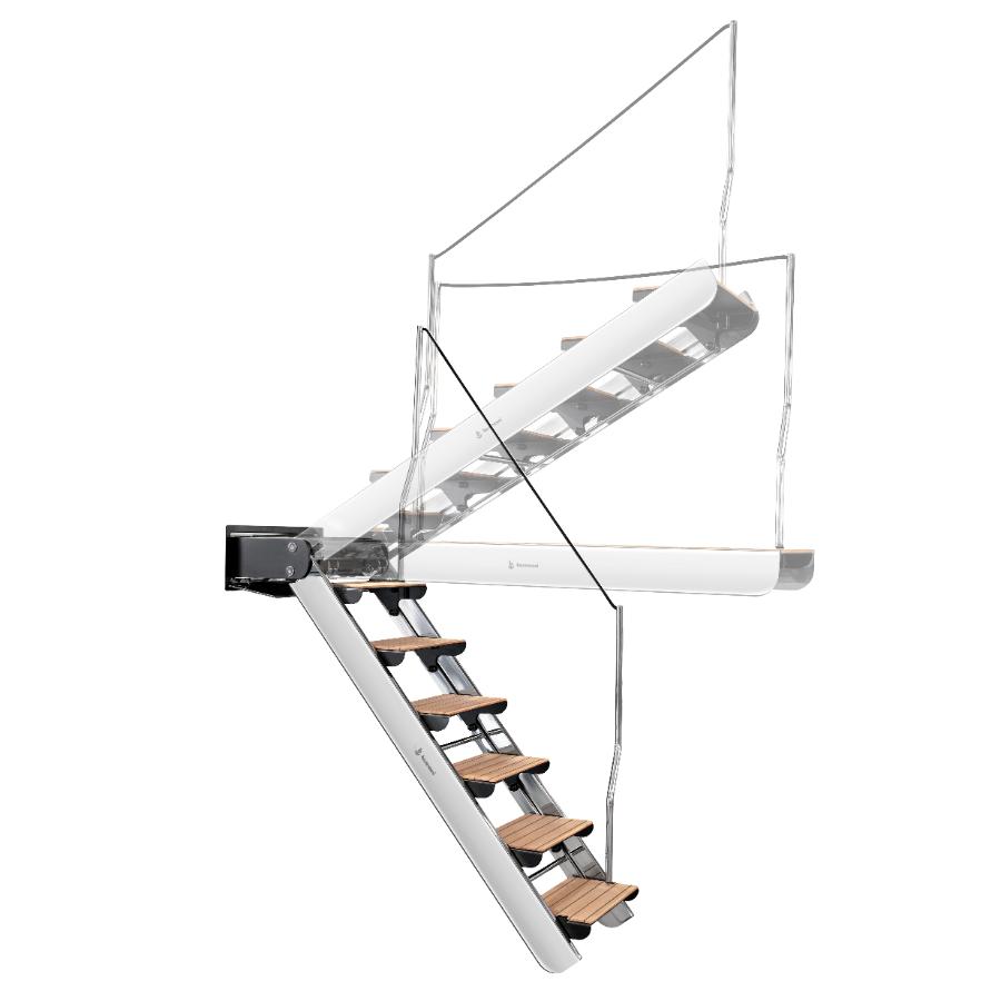 Illustrazione del movimento della scala passerella SP 607