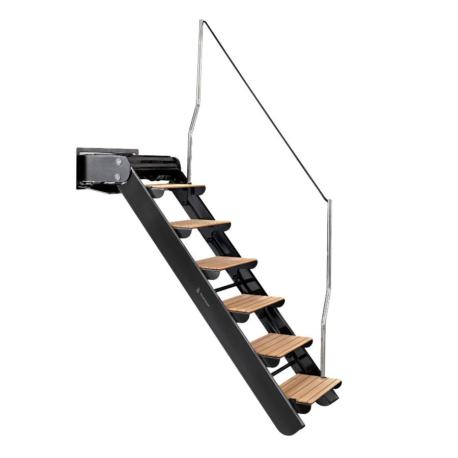 scala sp 607 con candelieri verniciata nera