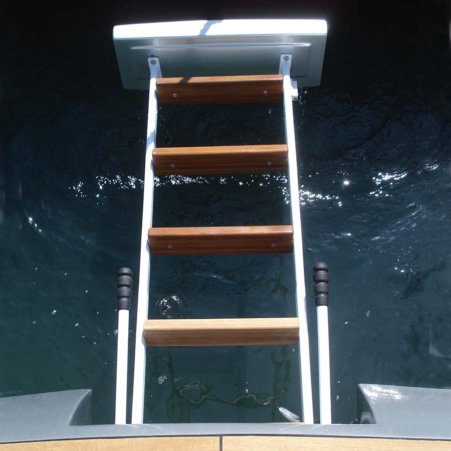 besenzoni scala bagno si 401 con gradini in teak