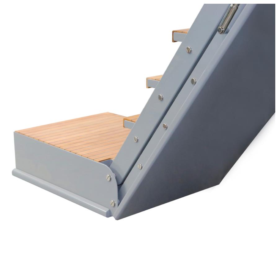  Besenzoni Scala SI 411 - workboats da imbarco automatica, girevole, a scomparsa nella murata dello yacht per barche da lavoro o difesa dettaglio della pedana