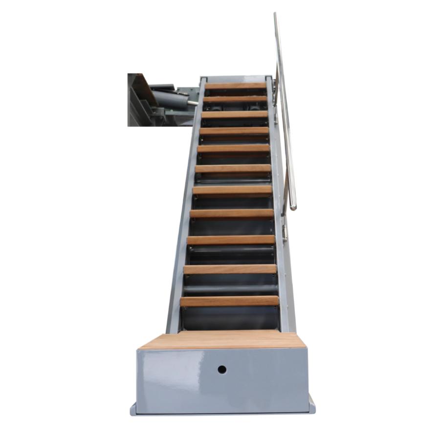  Besenzoni Scala SI 411 - workboats da imbarco automatica, girevole, a scomparsa nella murata dello yacht per barche da lavoro o difesa vista frontale