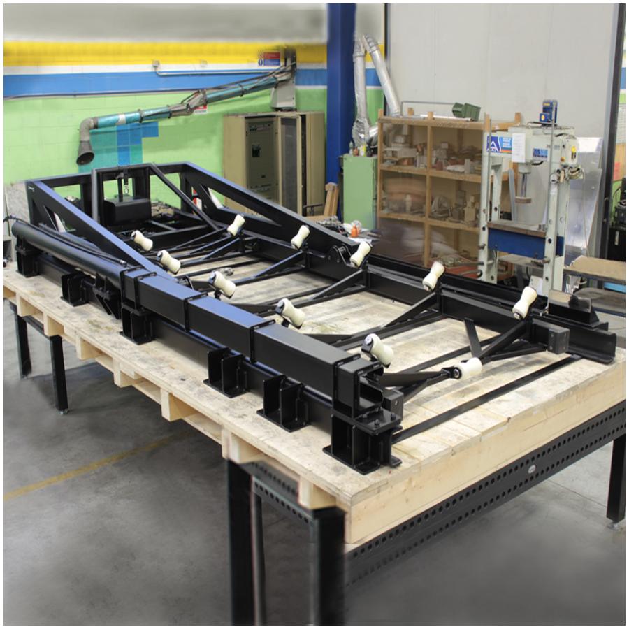 besenzoni slitta idraulica per alggio tender di grandi dimensioni 